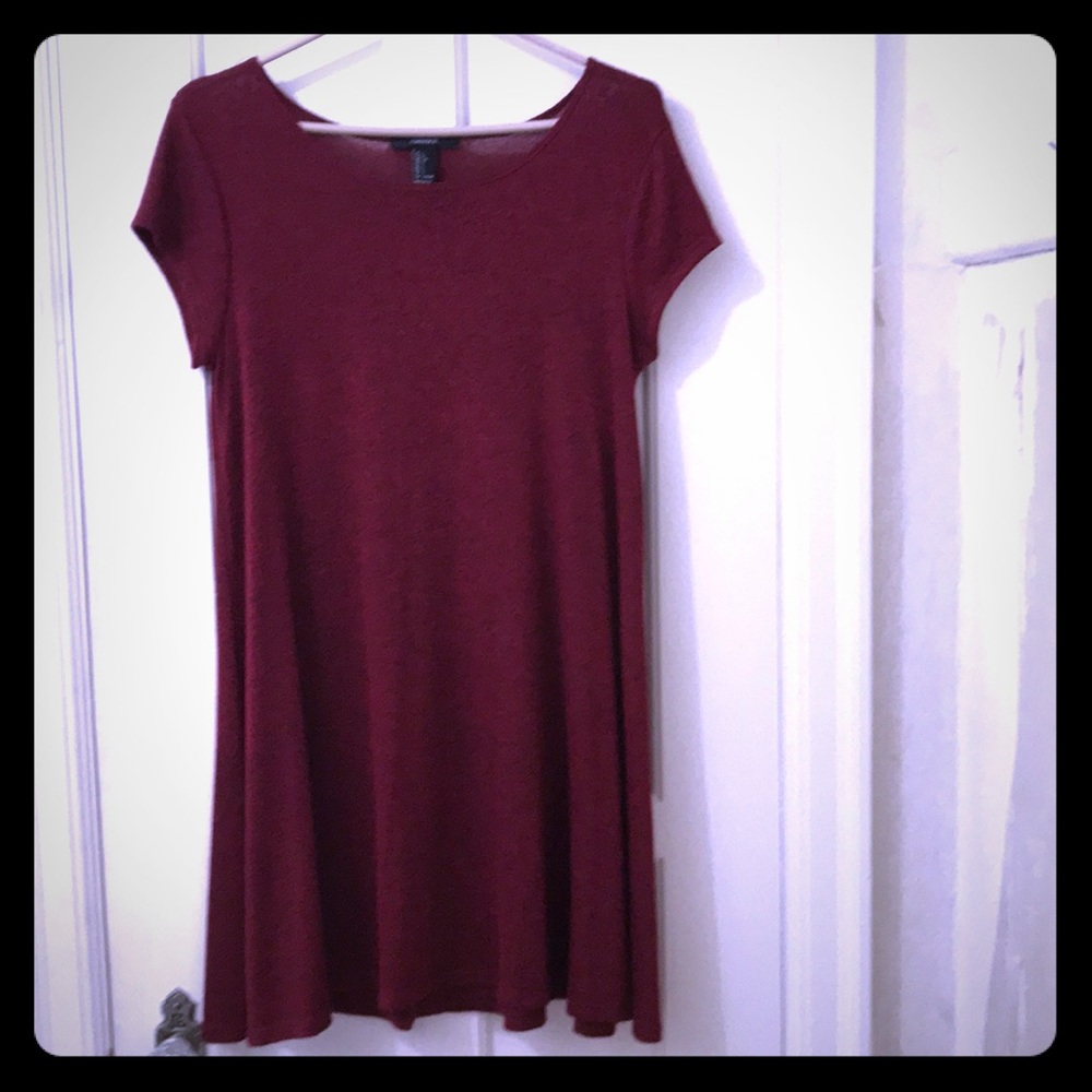 Red shift dress